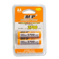 Батарейки "МР" 2 шт. 2700mah (акумм.)