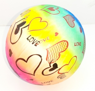 Мяч гелевый радужный,с рисунком диаметр 23 см 0828-20