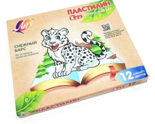 Пластилин "Луч.Zoo" 12цв. 29С 1722-08