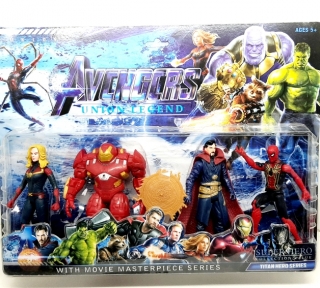 Набор героев из серии "Avengers" на картоне 4 шт. 89007