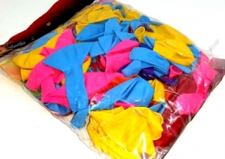 Шарики надувные с яркими расцветками 100 шт. (Медвежонок)