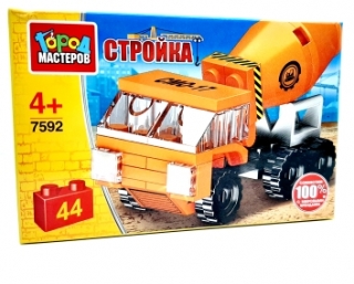 Конструктор в коробке "Стройка" 7592 (44 дет.)