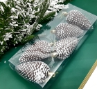 Шишки со снегом в блистере 5 шт. W-39