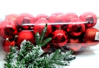 Шары 10 см. 3 в колбе 24 шт.F-36/37/38.