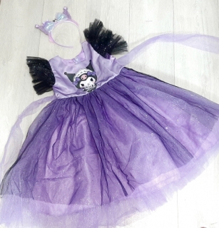 Костюм новогодний "Куроми" р-р 30-36 (фиолетовый с ободком)