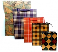 Пакет подарочный 15*20 (в полоску/клеточку)