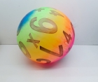 Мяч гелевый радужный, с рисунком 2928-25