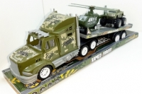 Машина автовоз LH338J-3 (военный вертолет + джип)