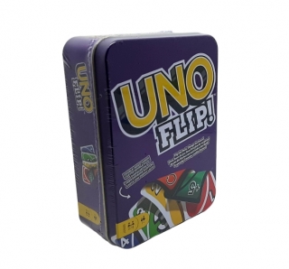 Настольная игра "Uno Flip!" 75106 (в металлическом футляре)