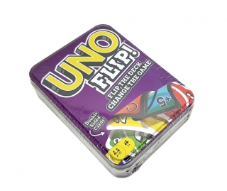 Настольная игра "Uno Flip!" F963(в металлическом футляре)