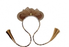 Ободок для волос узкий с  косичками , с ушками (Капибара)