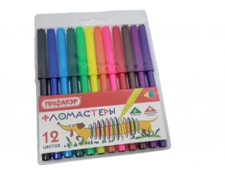 Фломастеры "Веселая такса" 12 цв.151397