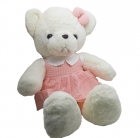 Медведь белый в платье 60 см. Медведь белый в платье 60 см.