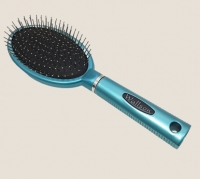 Массажка овальная с металлическими зубчиками, цветная 9551SHRP-66 Wallson