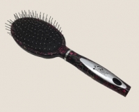 Массажка овальная с металлическими зубчиками, с брызгами 9551SHEKD Color Buterfly