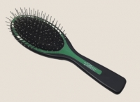 Массажка овальная с металлическими зубчиками, маленькая 9208S Color Buterfly