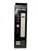 Сетевой фильтр "Сила" в коробке LS-B4005W (5 м.)