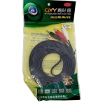 Шнур DVD Q-338A 3 м (колокольчики 2*2)
