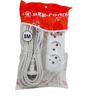 Удлинитель MRM-Power MRM-313 8 м. (с переключателем)
