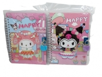 Блокнот на спирале, с замочком.  98307