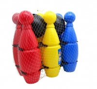 Набор кеглей в сеточке, со стойкой (6 шт. + 2 шара), Узбекистан