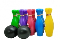 Набор кеглей в сеточке (10 шт. + 2 шара), Узбекистан