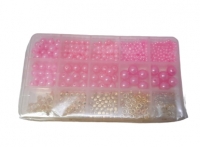 Набор бусинок в футляре, жемчуг (10*17)