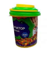 Конструктор в ведре 200 (200 дет.), Казахстан