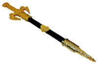 Меч в ножнах D633-5 (черный с золотом, длина 50 см.)