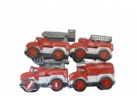 Набор камазов в пакете 4 шт. DH090-71 (пожарные)