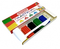 Пластилин "Веселая такса" 6 цв. 106674 (Пифагор)