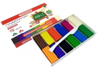 Пластилин "Веселая такса" 12 цв. 105434 (Пифагор)