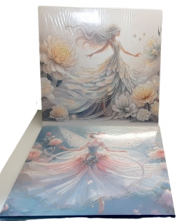 Н-р д/дет. тв-ва "Мозайка стразами" 30*30 ( Феи.на подрамнике)