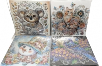 Н-р д/дет. тв-ва "Мозайка стразами" 30*30 ( на подрамнике)