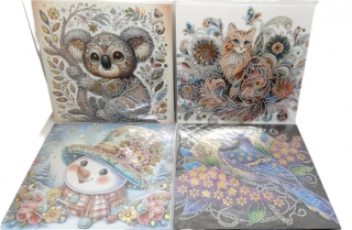 Н-р д/дет. тв-ва "Мозайка стразами" 30*30 ( на подрамнике)