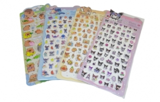 Наклейки 5D 21*24 в ассортименте LNFC-016 (герои)