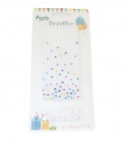 Свечи для торта 10 шт.(36-23), белые с цветными крапинками Свечи для торта 10 шт.(36-23), белые с цветными крапинками