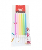 Свечи для торта 6 шт. (20), длинные пастельные Свечи для торта 6 шт. (20), длинные пастельные