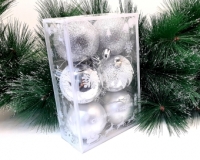 Шары 6 см.3 вида в блистере 6 шт. W-2