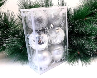 Шары 6 см.3 вида в блистере 6 шт. W-2