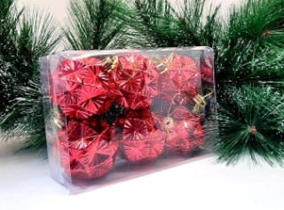 Шары 5 см. в блистере 6 шт, W-45 (ажурные)