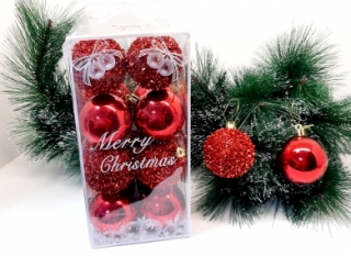 Шары 6 см. 2 вида в блистере 16 шт. W-22