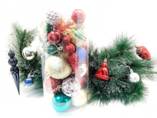 Игрушки в наборе,в колбе Р-1 ( с сосульками)