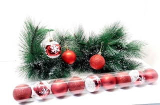 Шары 6 см. 3 вида в колбе 12 шт. W5-3