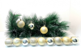 Шары 6 см. 3 вида в блистере 12 шт. HM-37-1