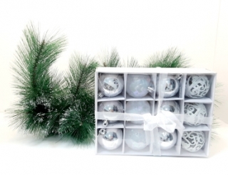 Шары 5 см. 4 вида в коробочке 12 шт. W-37