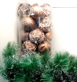 Шары 10 см.4 вида в колбе 24 шт. НМ-154