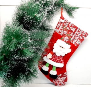 Сапог для подарков АА-17 (24*38,с аппликацией)