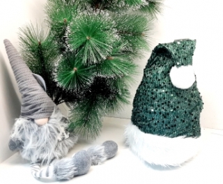 Колпак Деда Мороза F011 (c пайетками)