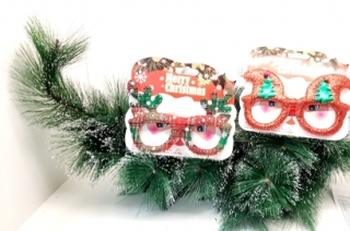 Очки "Олень /Колпачки" блестящие 2653-13